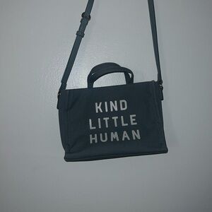 Kind little human but Lauren Conrad blue bag